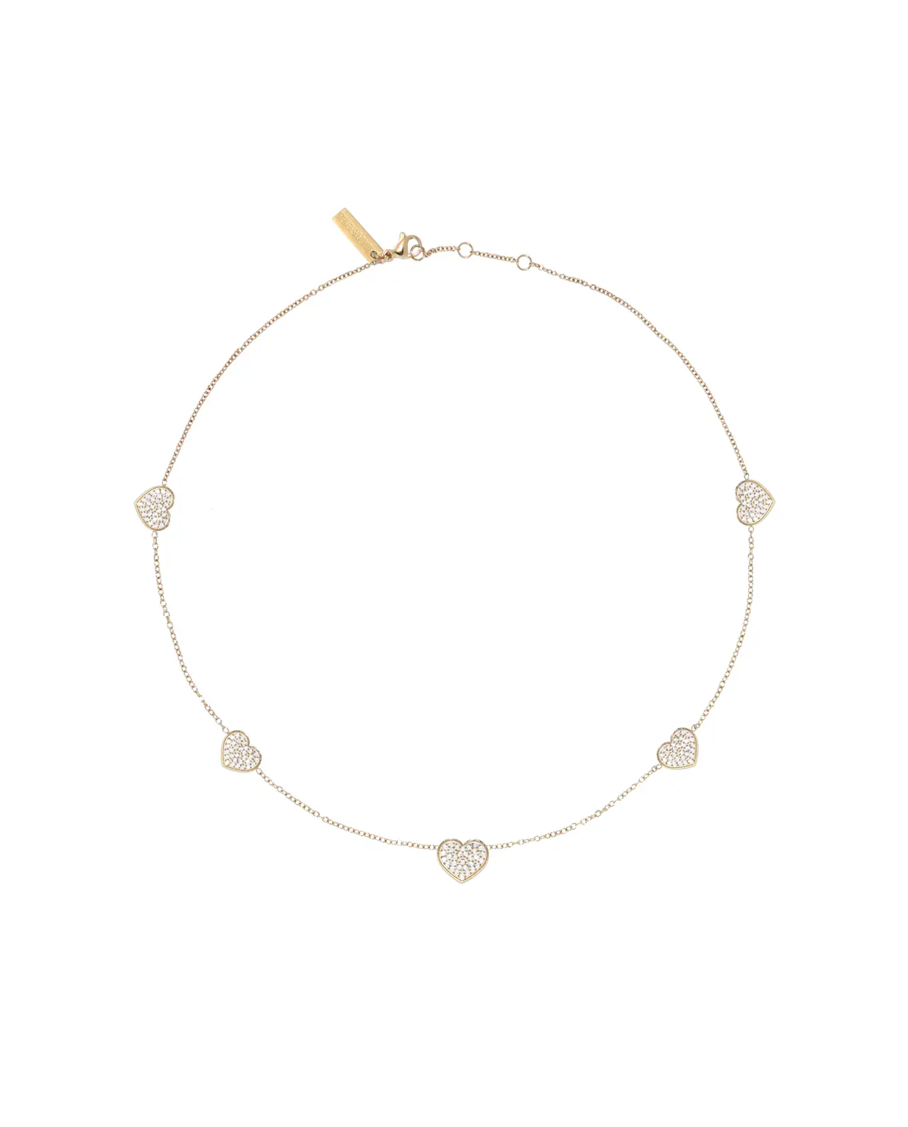 Amour Multi Heart Ketting Goud