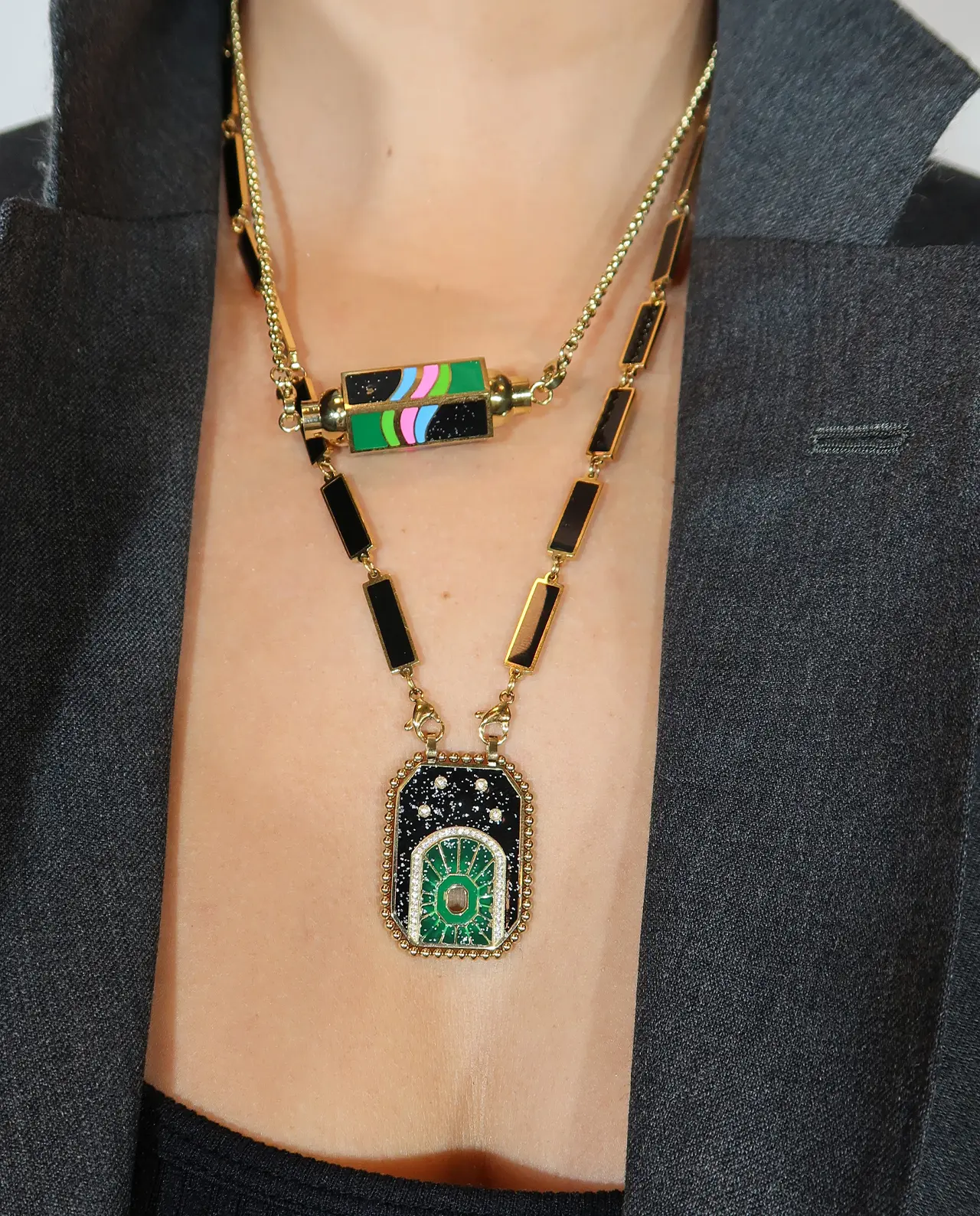 Cher Ketting Multicolor Zwart (6 Variaties)