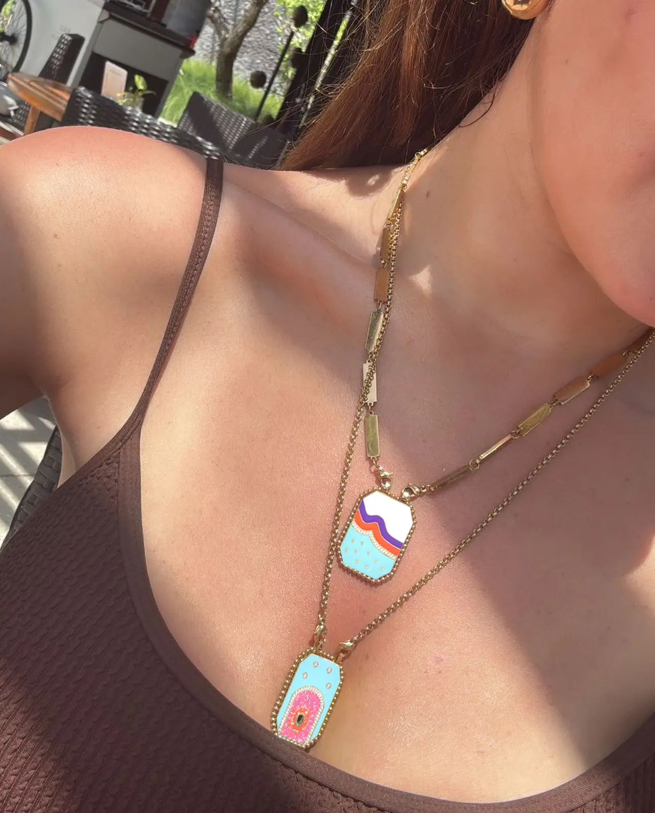 Cher Ketting Multicolor Turquoise Roze (6 Variaties)