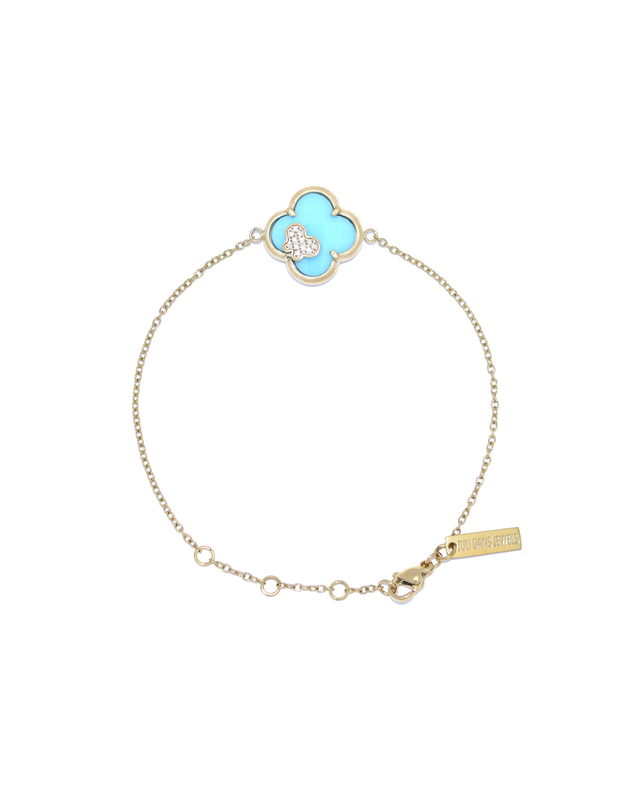 Clover Armband Baby Blauw