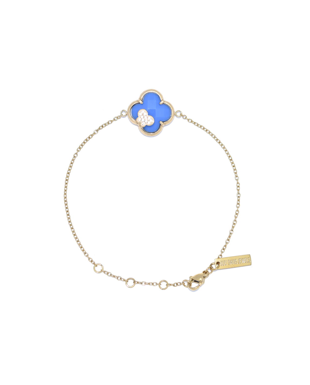 Clover Armband Blauw