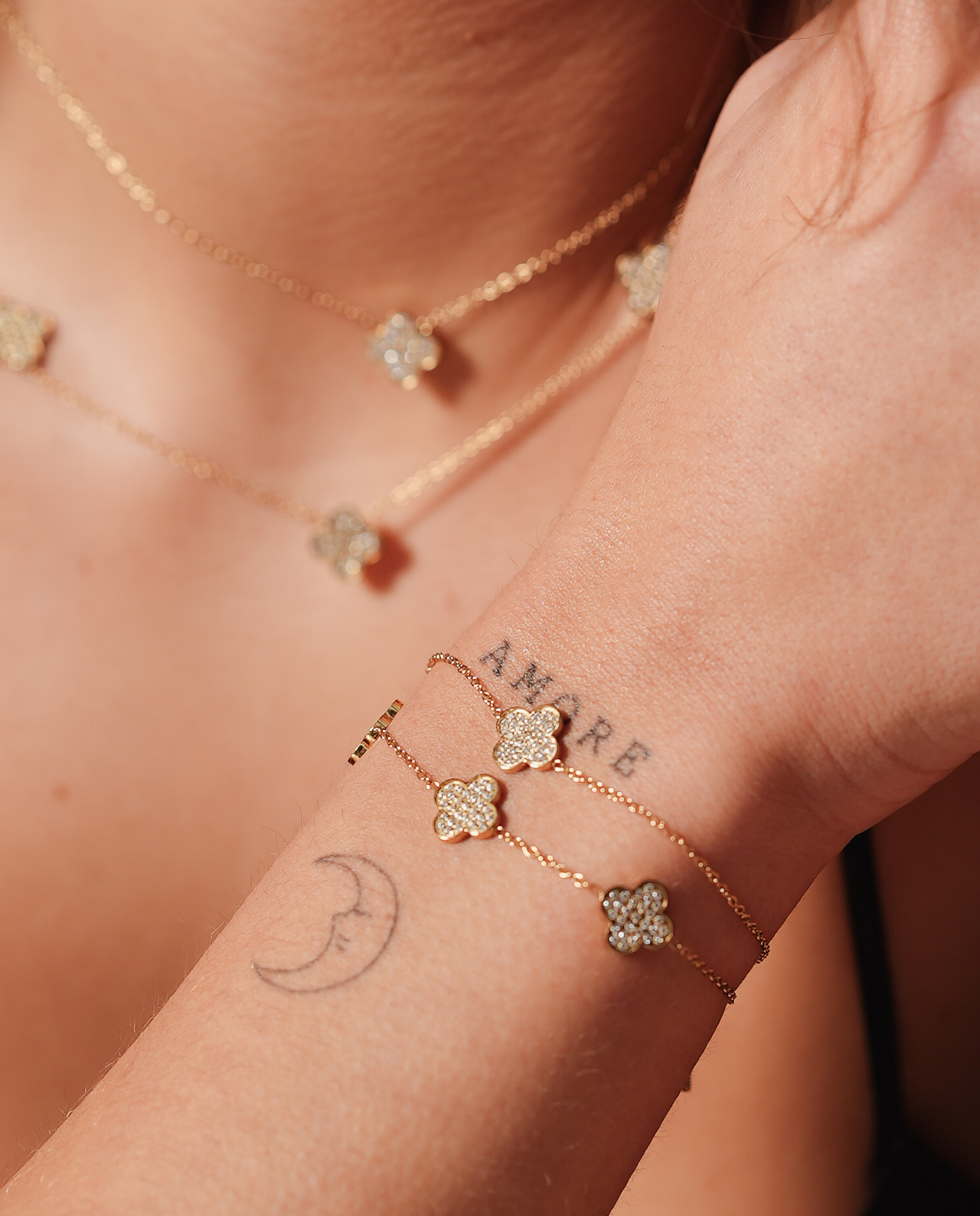 Mini Loulou Ketting Goud