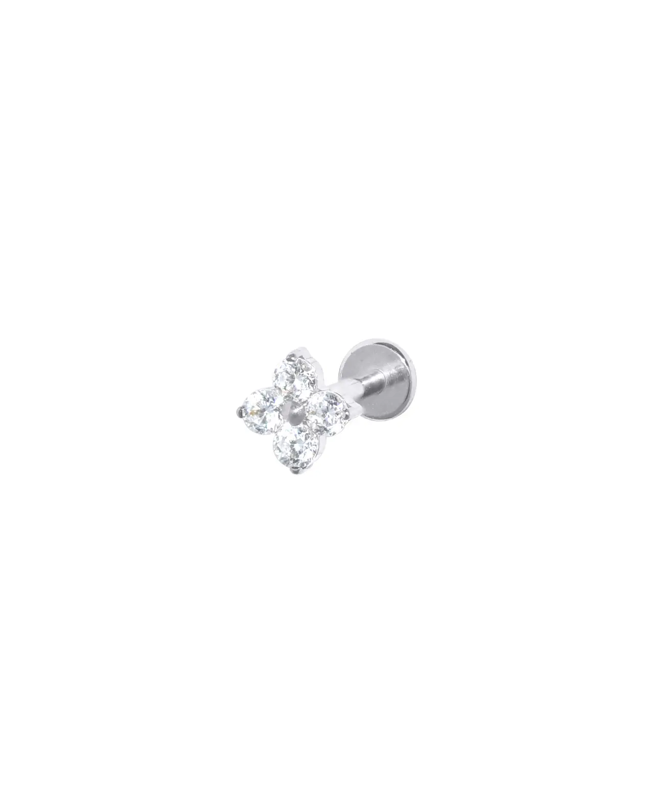 Clover Piercing Zilver