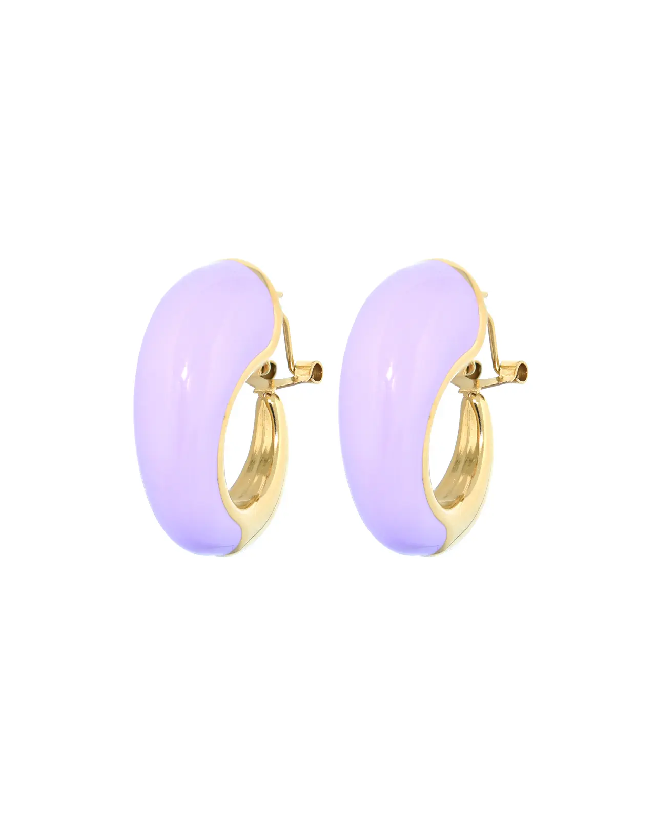 Femme Creolen Lila
