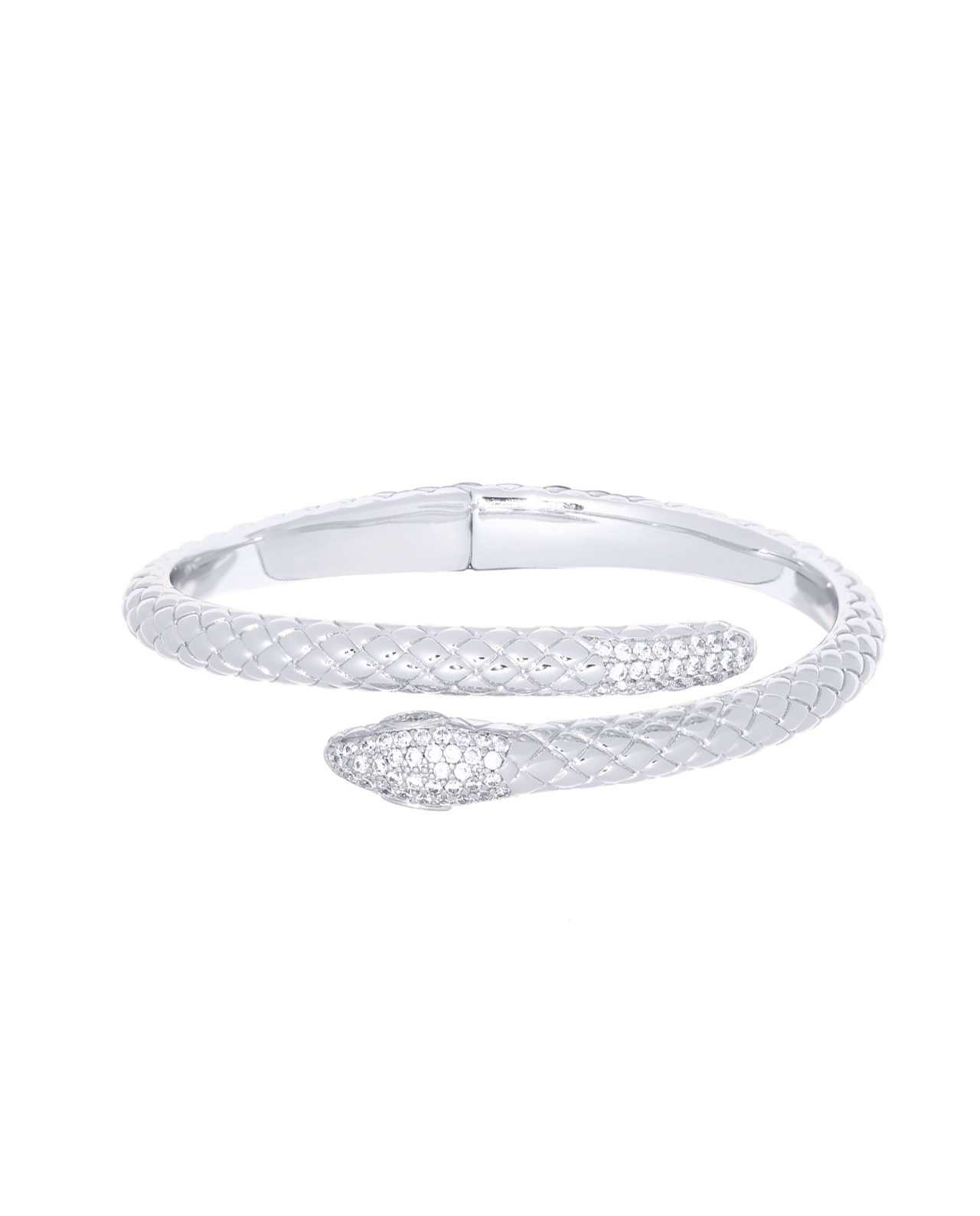 Emily Snake Armband Zilver (Breed)
