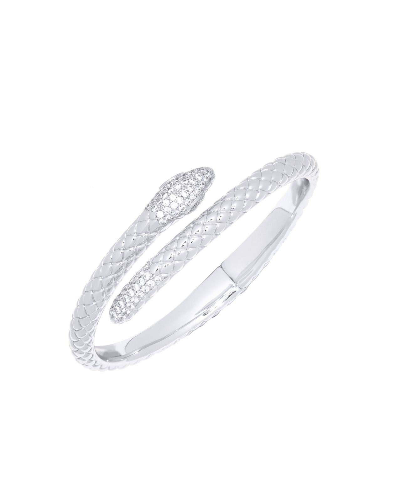 Emily Snake Armband Zilver (Breed)