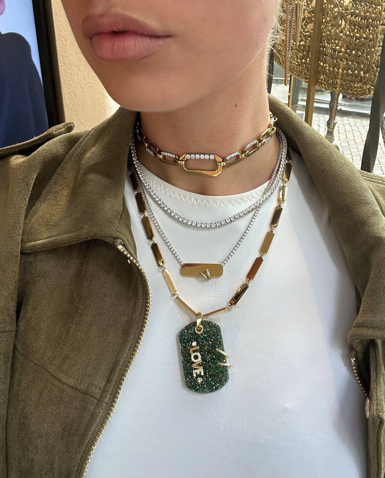 Loulou Choker Ketting Goud