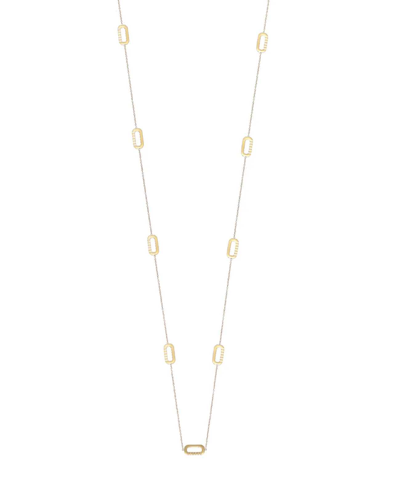 Lange Mini Loulou Ketting Goud