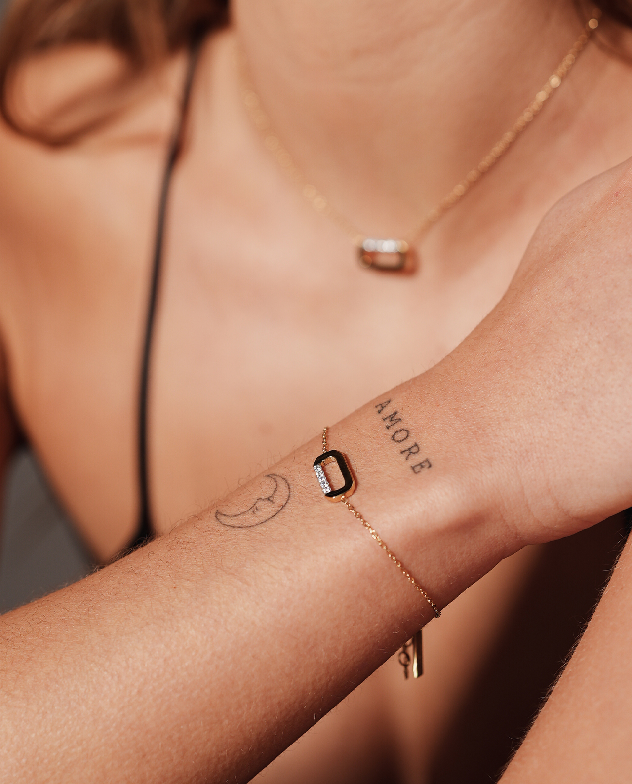 Mini Loulou Ketting Goud