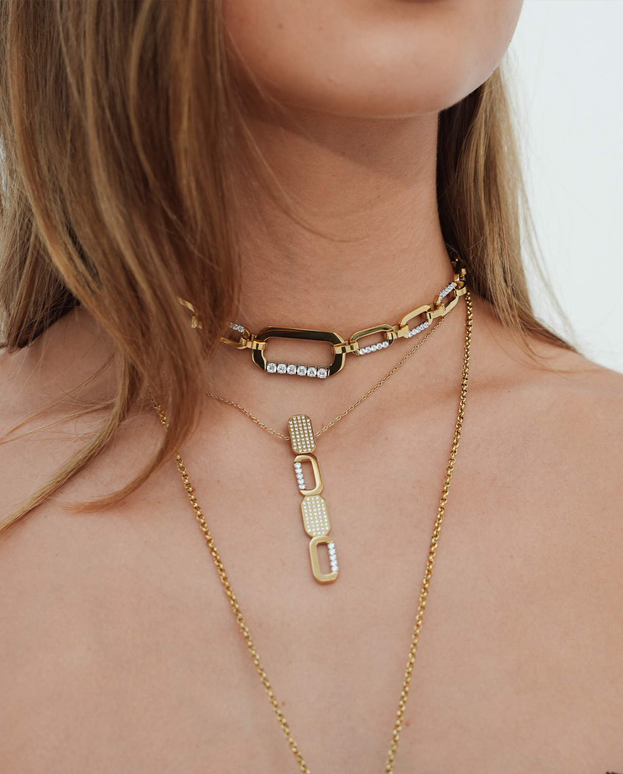Loulou Choker Ketting Goud