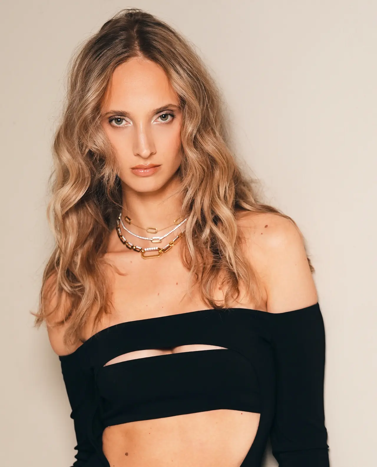 Mini Loulou Choker Ketting Goud