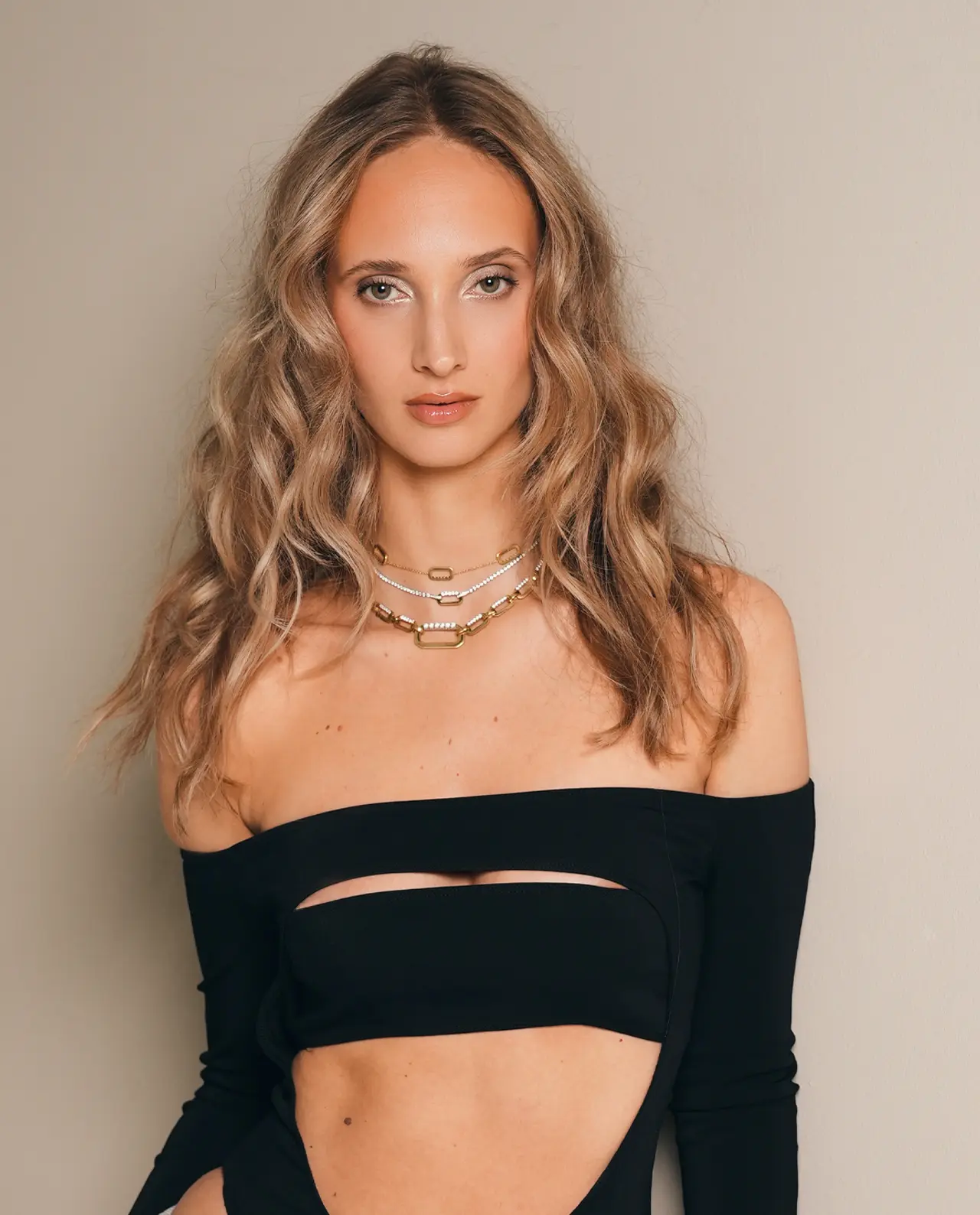 Mini Loulou Choker Ketting Goud
