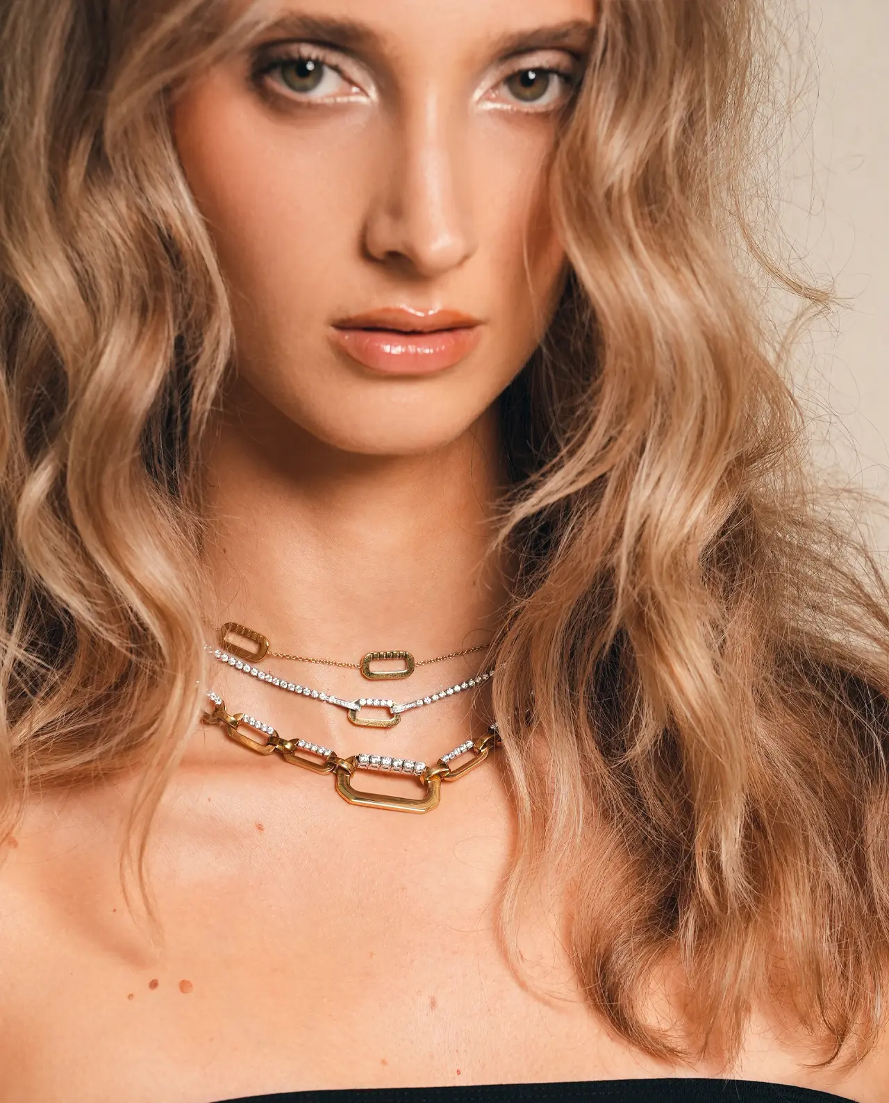 Mini Loulou Choker Ketting Goud