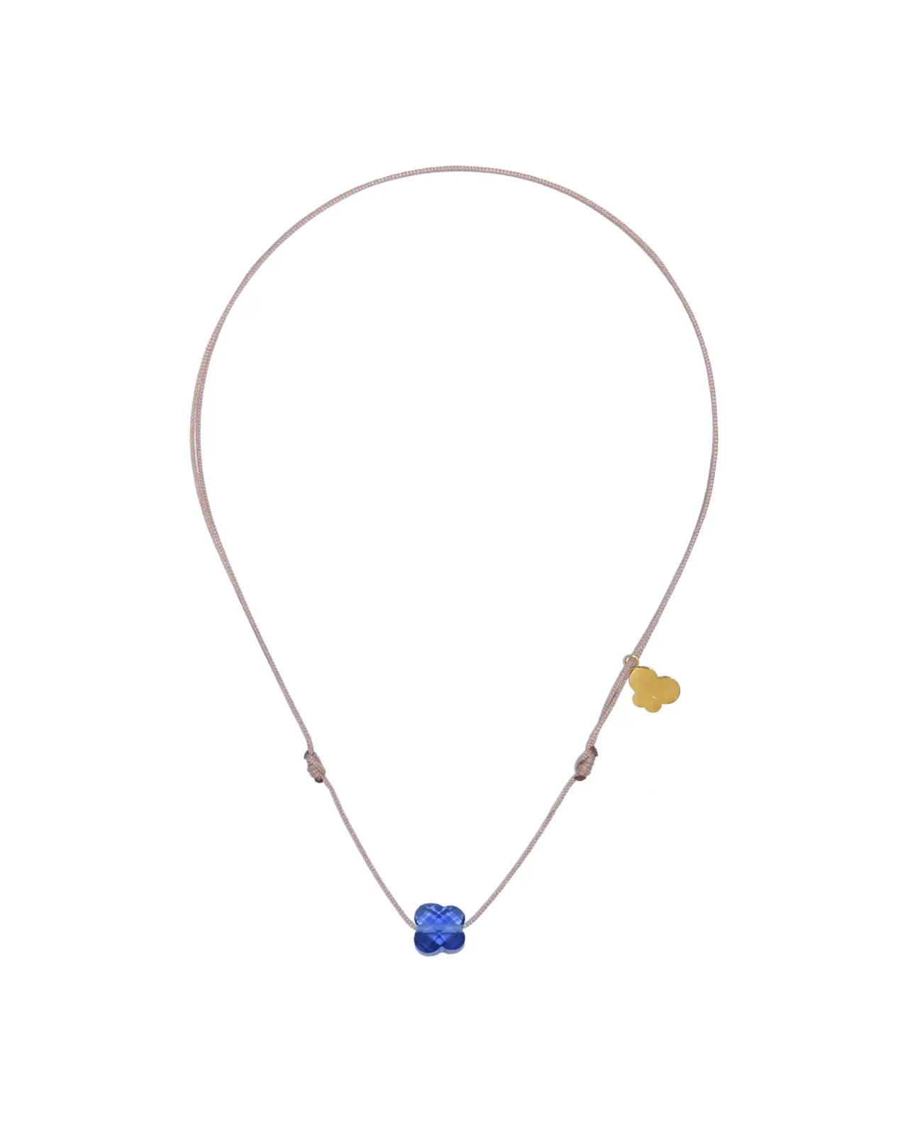 Lucky Necklace Clear Cobalt