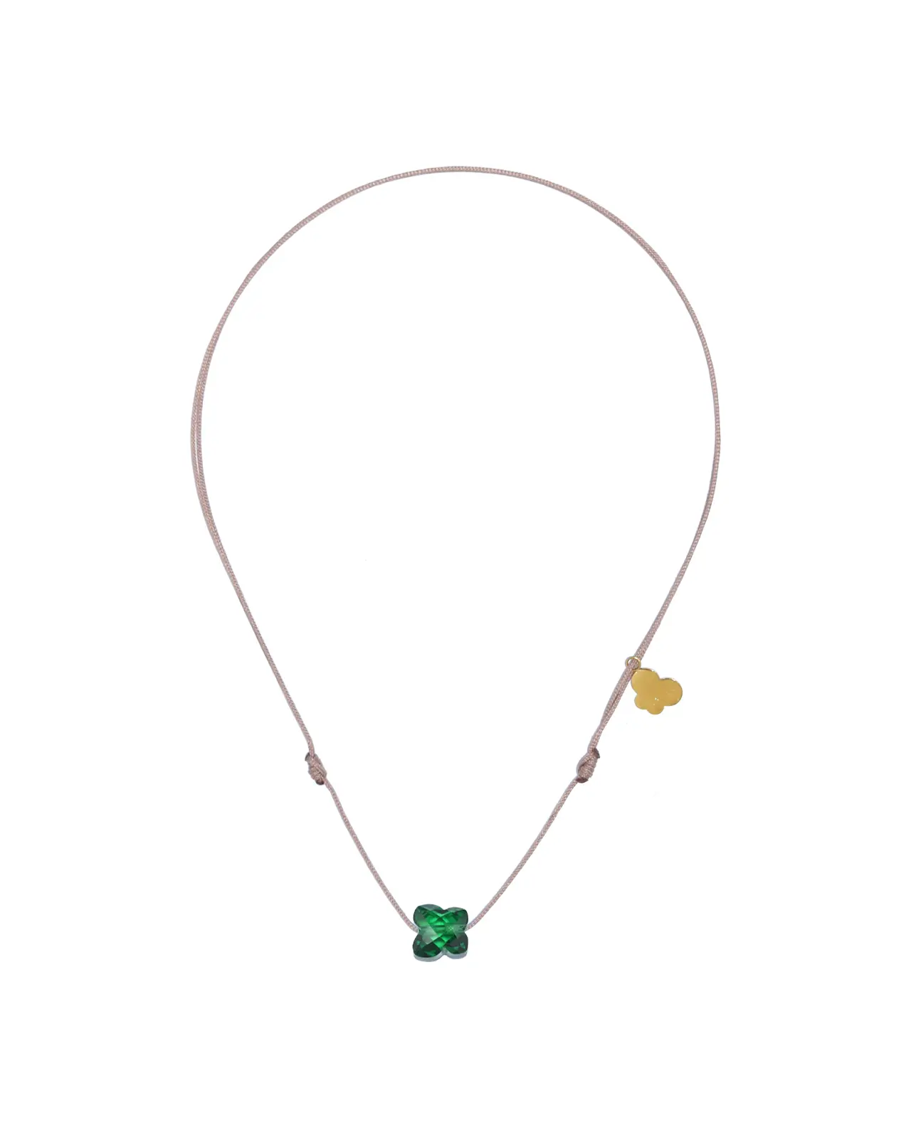 Lucky Necklace Clear Green