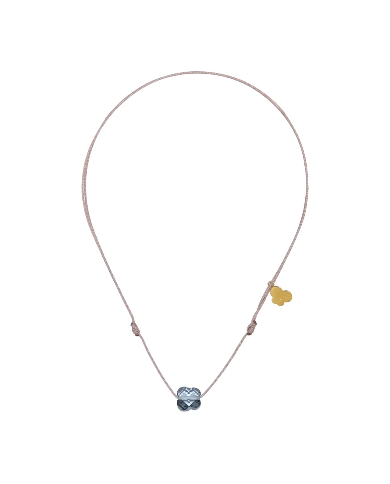 Lucky Necklace Clear Grey