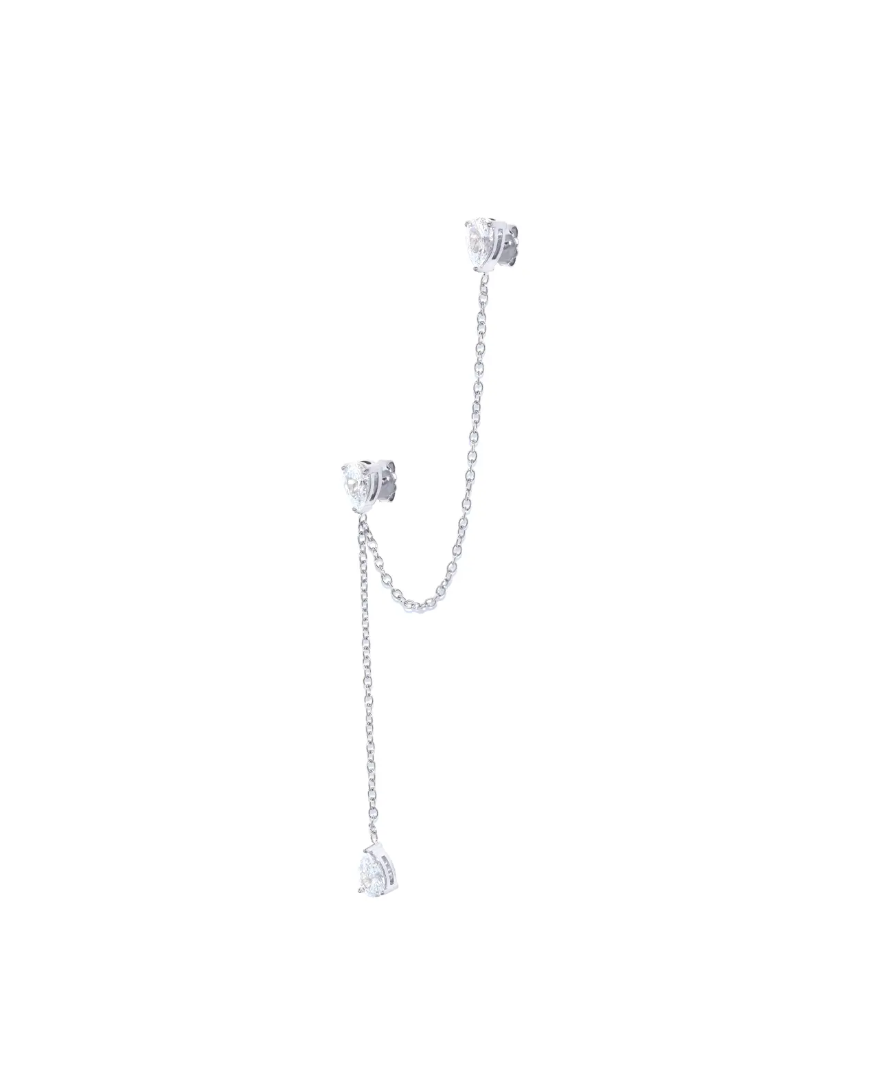 Maxime Piercing Oorbel Zilver