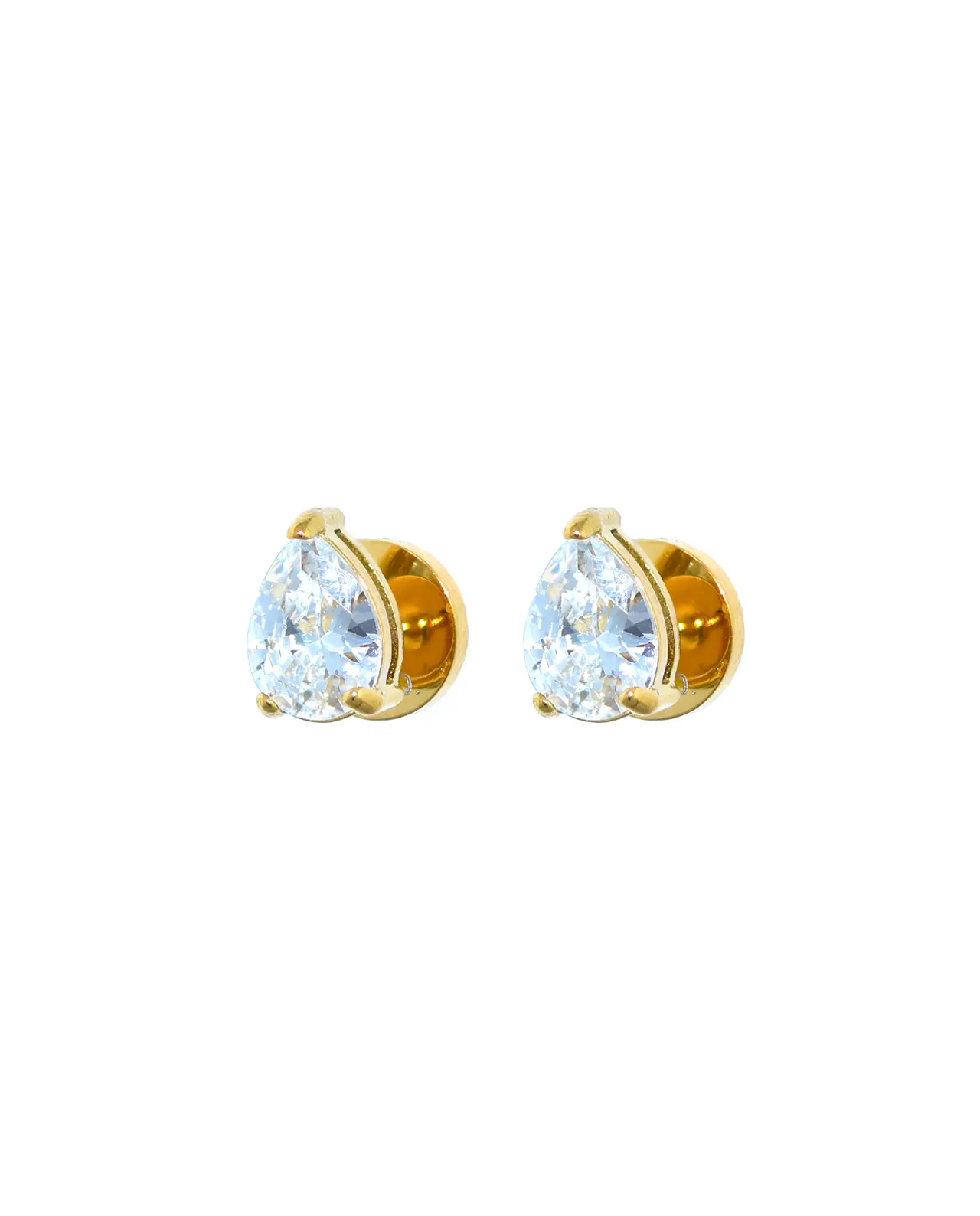 Medium Victoria Pear Oorbellen Goud (6 x 9 mm)