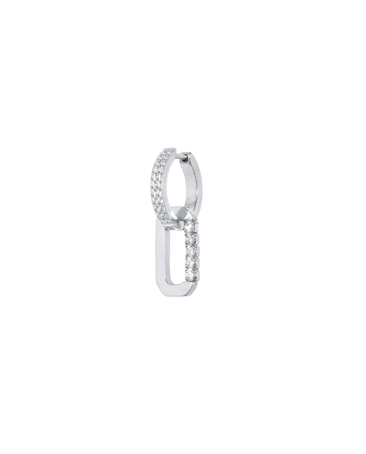 Mini Loulou Oorbel Zilver