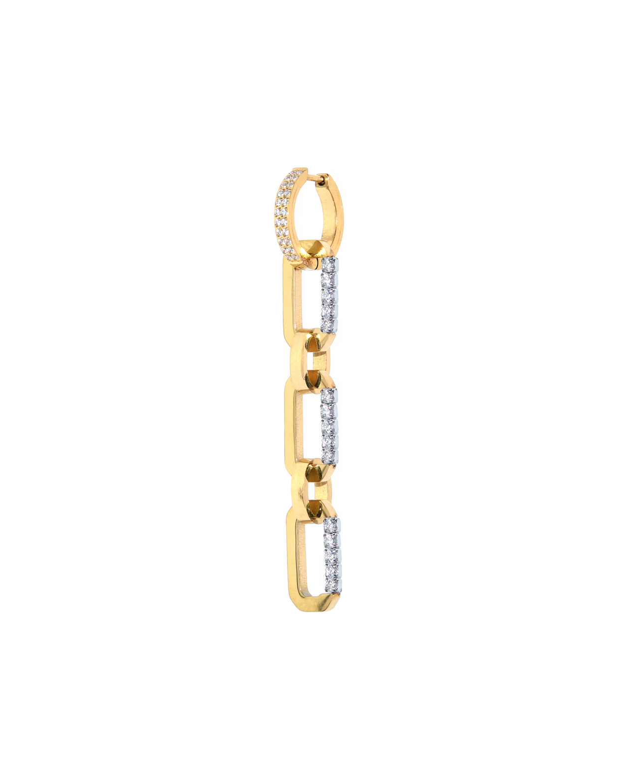 Mini Triple Loulou Oorbel Goud
