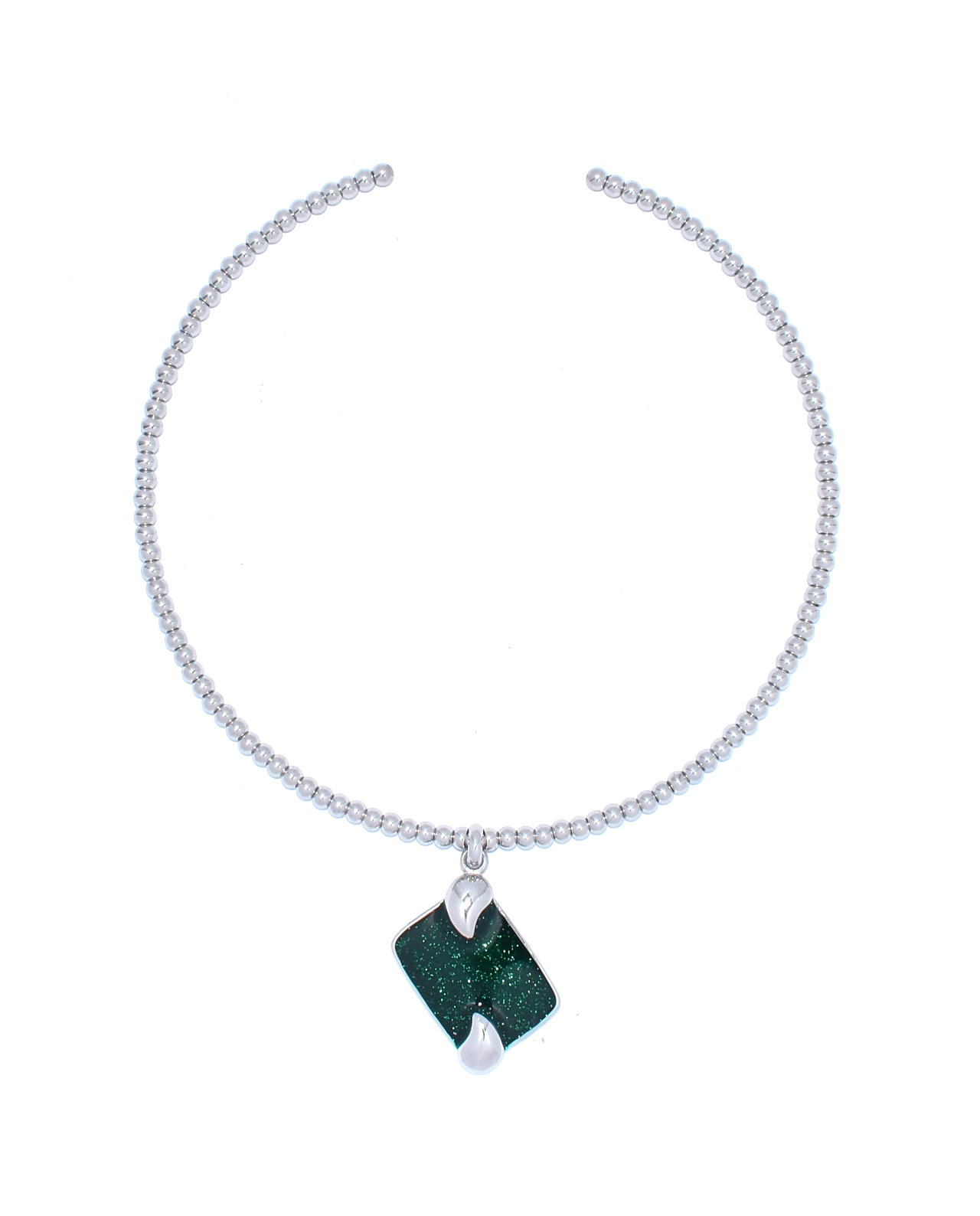 Natasja Ketting Zilver Groen
