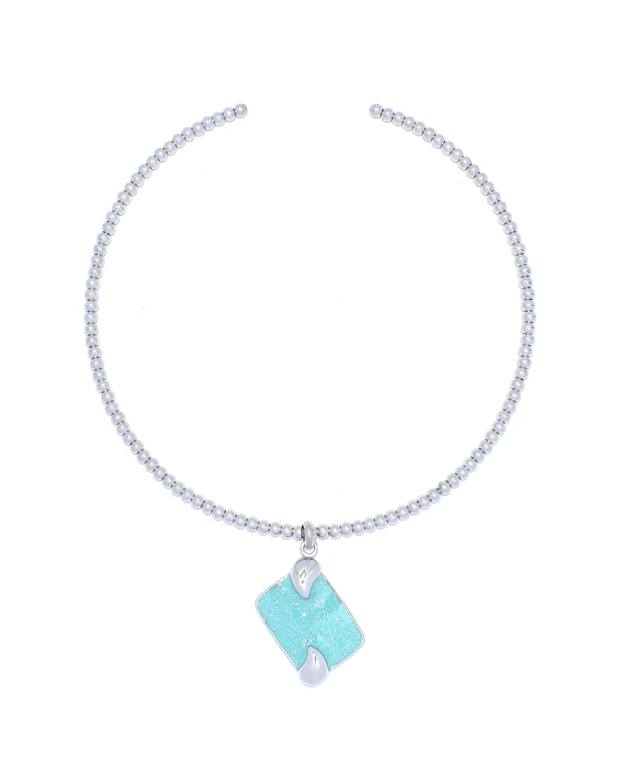 Natasja Ketting Zilver Turquoise
