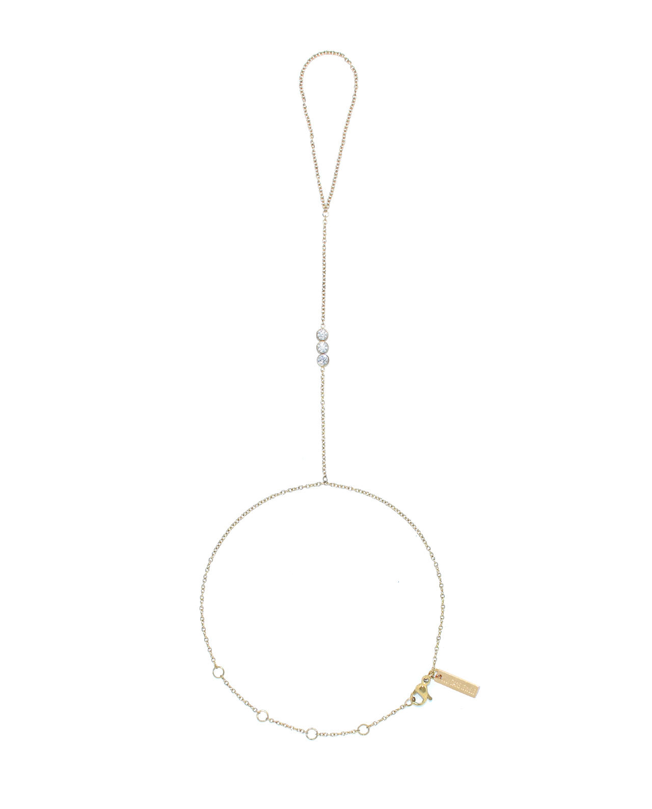Yasmina Handchain Armband Goud